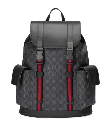 gucci bag pack for men|black gucci backpack men's.